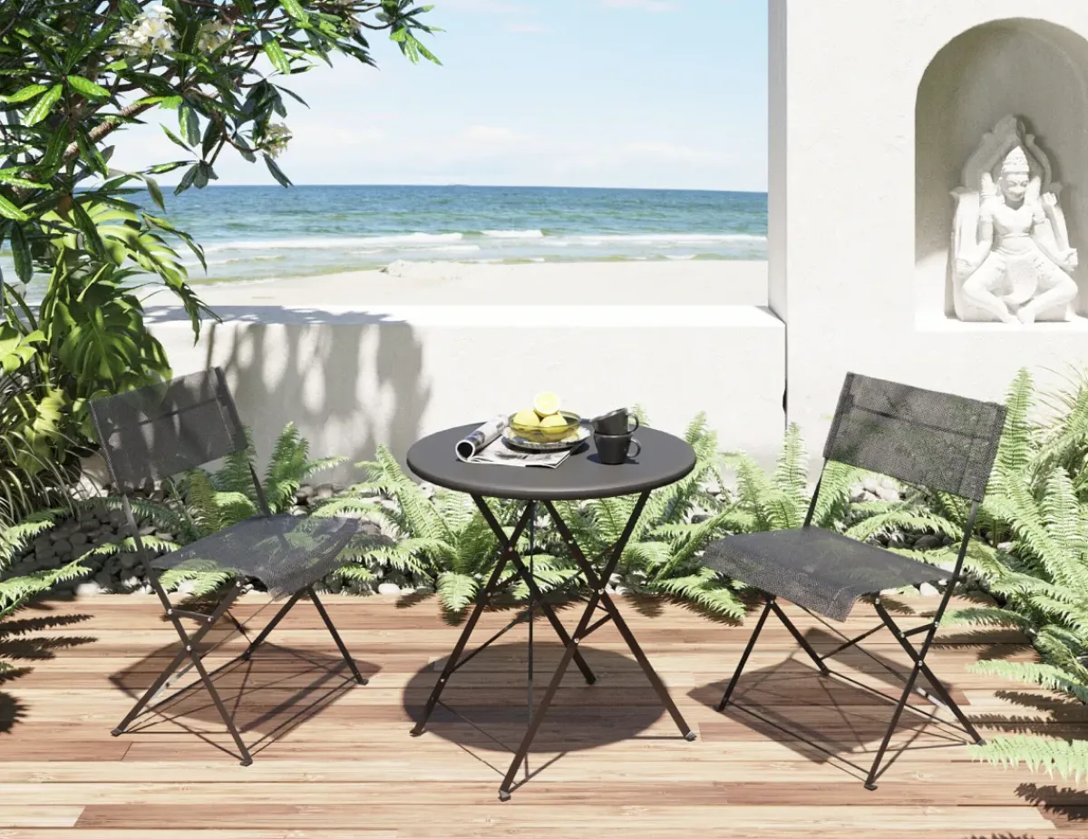 KARE24.se Balcony Set - Stolar med Bord (3-delar) - KARE Design Online