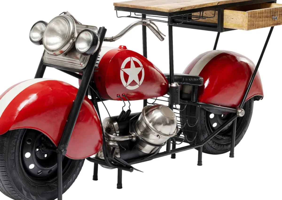 KARE24.se Bar Motorbike - Vintage Röd, 210x98cm - KARE Design Best