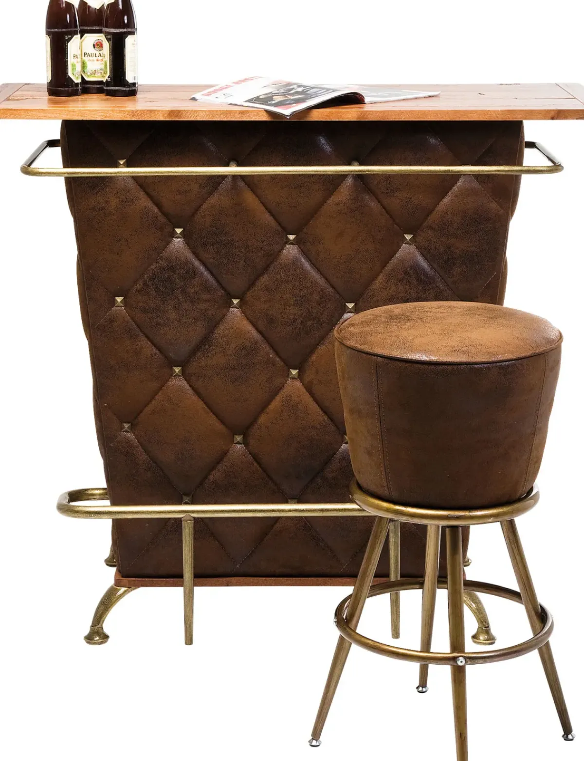 KARE24.se Barpall Lady Rock Vintage - Brun/Antik Patina - KARE Design Sale