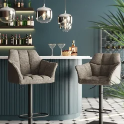 KARE24.se Barstol Thinktank på Pelarfot - Grå/Svart - KARE Design