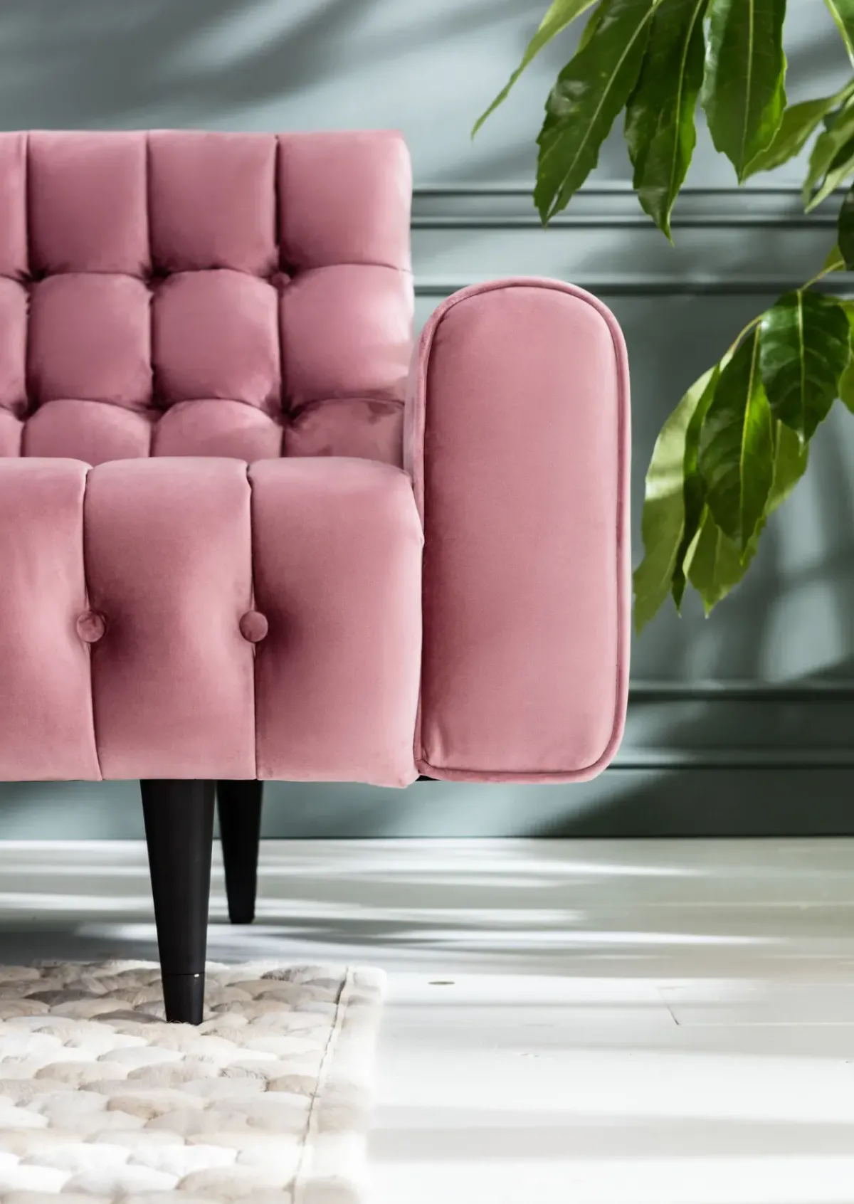 KARE24.se Bäddsoffa Milchbar - Mauve Sammet, 230cm - KARE Design New