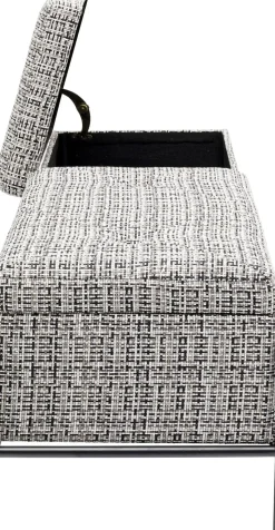 KARE24.se Bänk Buttons Förvaring, Salt & Pepper Struktur, 120cm - KARE Design Online
