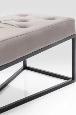 KARE24.se Bänk Crossover - Grå Sammet/Svart, 150cm - KARE Design Best