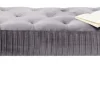 KARE24.se Bänk Lofty - Grå Sammet /Svarta ben, 103cm - KARE Design New