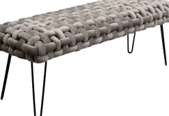KARE24.se Bänk Weave - Grå, 128cm - KARE Design New
