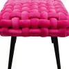 KARE24.se Bänk Weave - Pink,  66cm - KARE Design Outlet