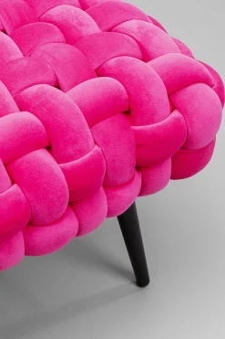 KARE24.se Bänk Weave - Pink,  66cm - KARE Design Outlet