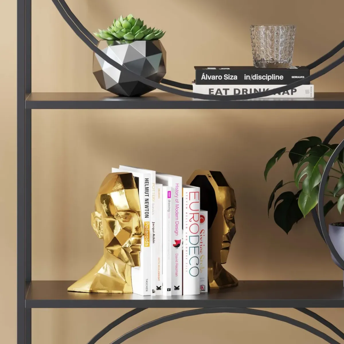 KARE24.se Bokstöd Face, 2 st. - KARE Design Sale