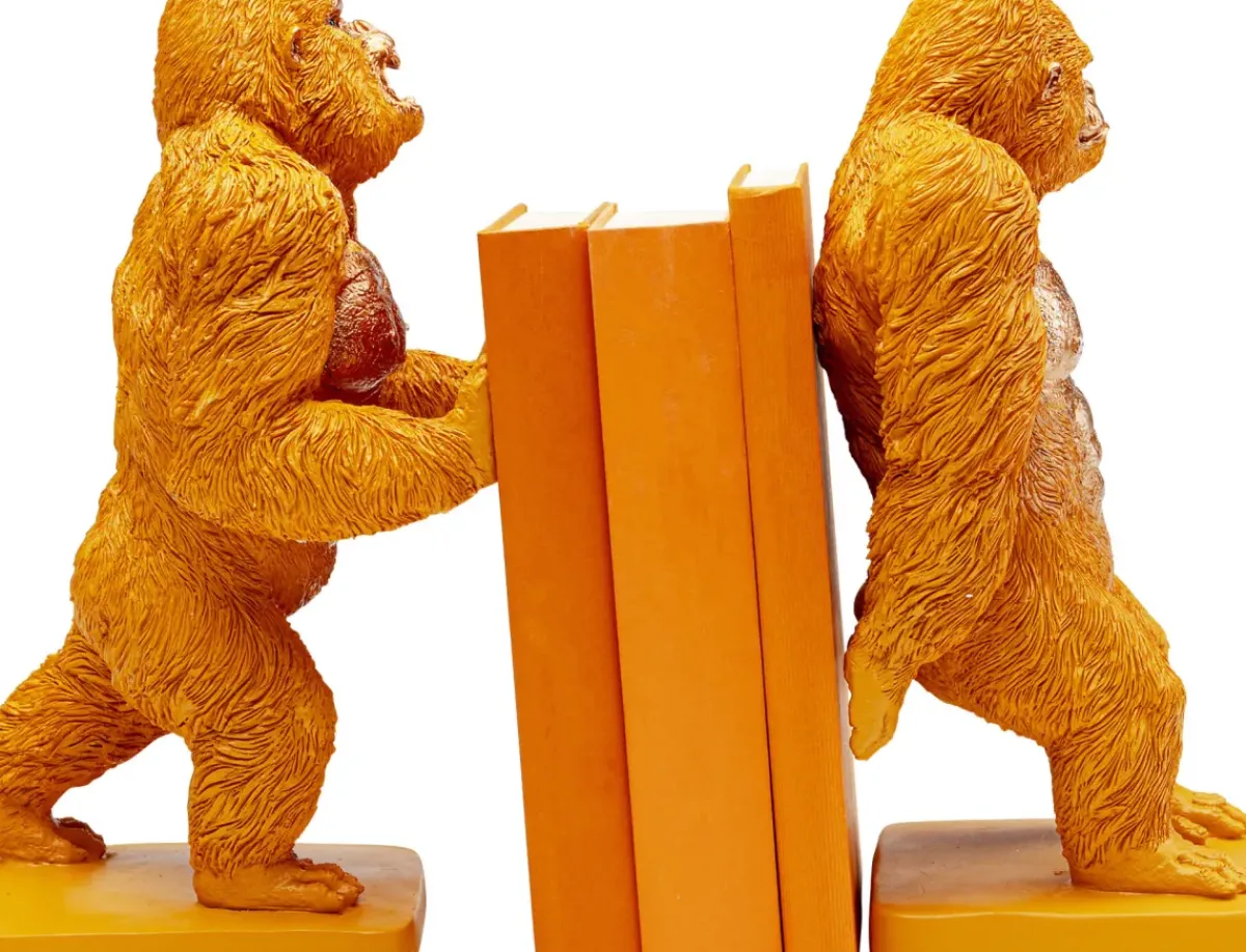 KARE24.se Bokstöd Gorilla Orange, 2 st. - KARE Design Outlet