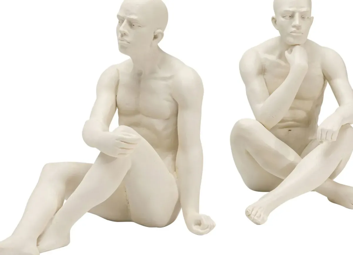 KARE24.se Bokstöd Meditating Man - vit, 2st - KARE Design Best