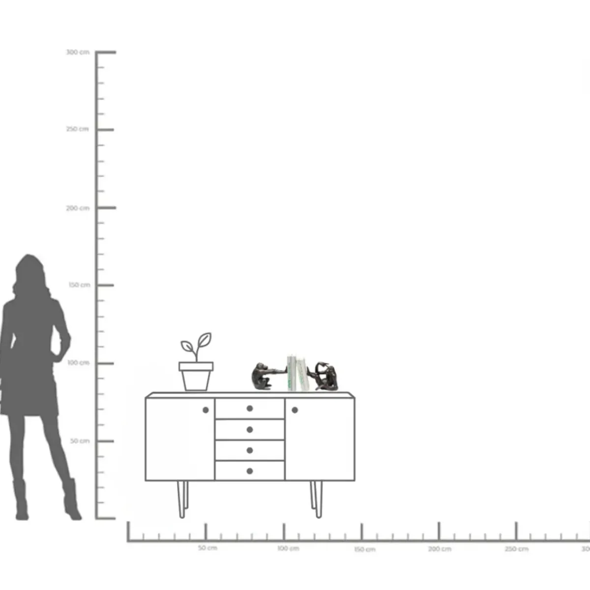 KARE24.se Bokstöd Monkey, 2 st. - KARE Design Online