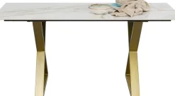 KARE24.se Bord Cross - Keramik/Kryssben Guld, 160x80cm - KARE Design Hot