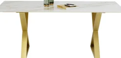 KARE24.se Bord Eternity - Keramik/ Kryssben Guld, 180x90cm - KARE Design Online