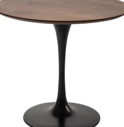KARE24.se Bord Invitation - Runt Matbord Valnöt/Svart, Ø90cm - KARE Design Outlet