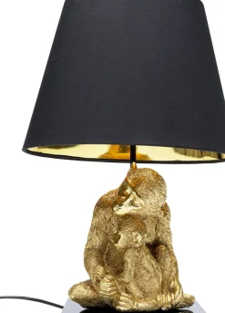 KARE24.se Bordslampa Animal Monkey Love - Guld/Svart Skärm - KARE Design Best