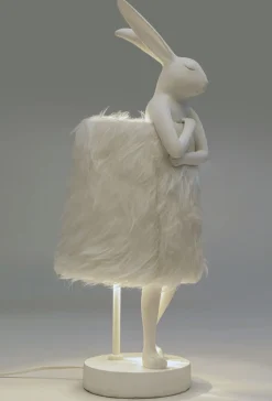 KARE24.se Bordslampa Animal Rabbit Fur - Vit/Silver, 50cm - KARE Design Hot