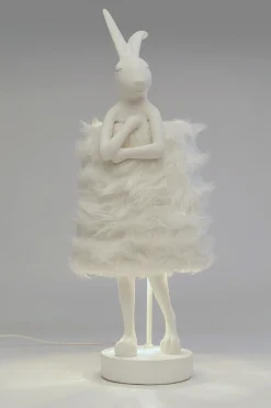 KARE24.se Bordslampa Animal Rabbit Fur - Vit/Silver, 68cm - KARE Design