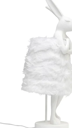 KARE24.se Bordslampa Animal Rabbit Fur - Vit/Silver, 68cm - KARE Design