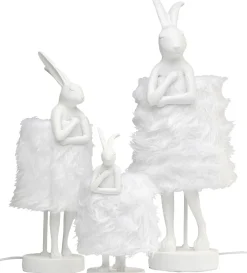 KARE24.se Bordslampa Animal Rabbit Fur - Vit/Silver, 68cm - KARE Design