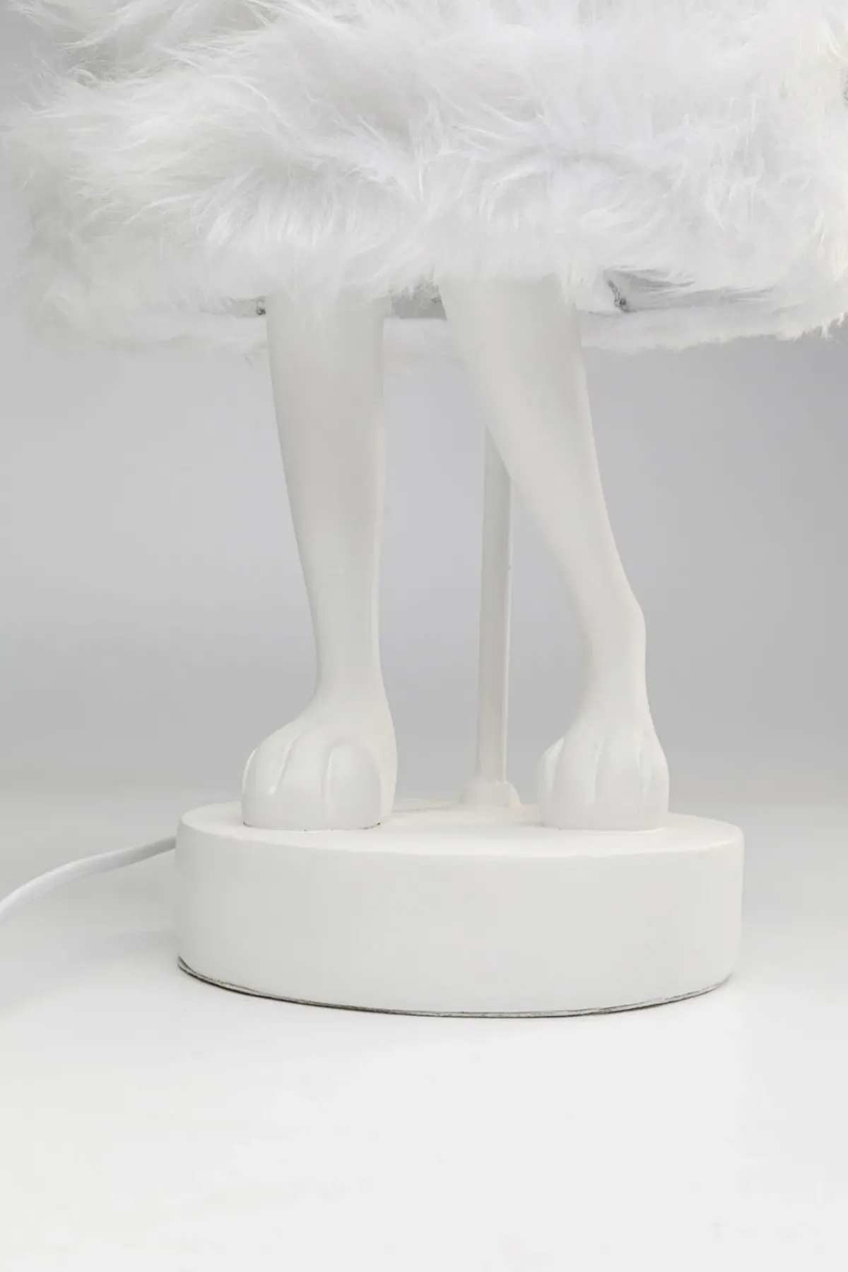 KARE24.se Bordslampa Animal Rabbit Fur - Vit/Silver, 68cm - KARE Design