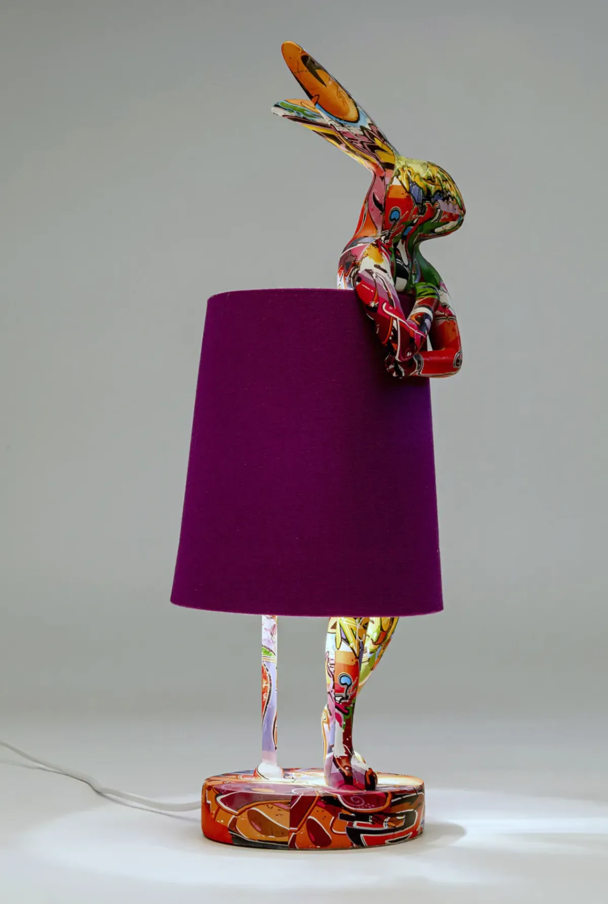 KARE24.se Bordslampa Animal Rabbit - Graffiti/Lila, 50cm - KARE Design Hot