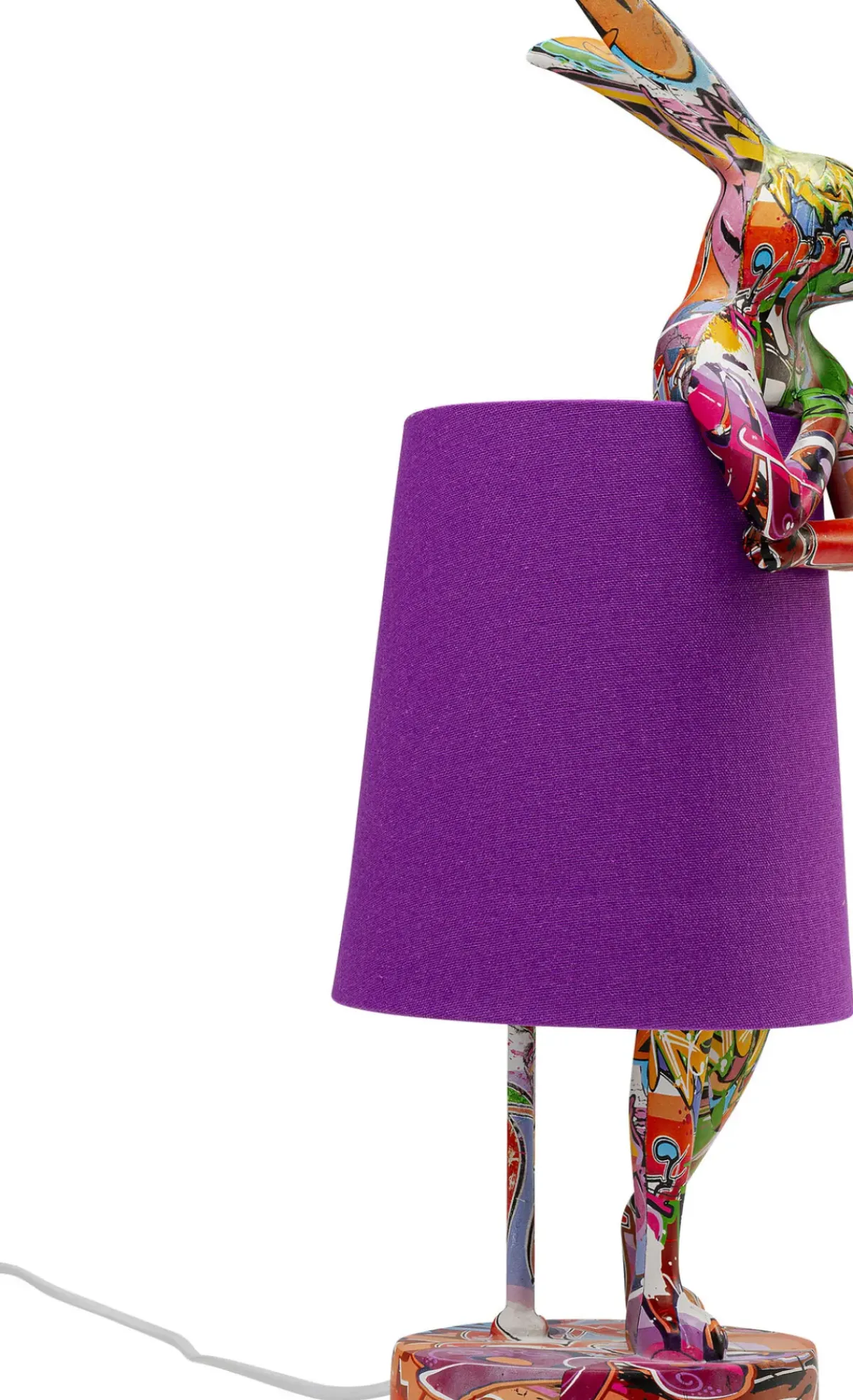 KARE24.se Bordslampa Animal Rabbit - Graffiti/Lila, 50cm - KARE Design Hot