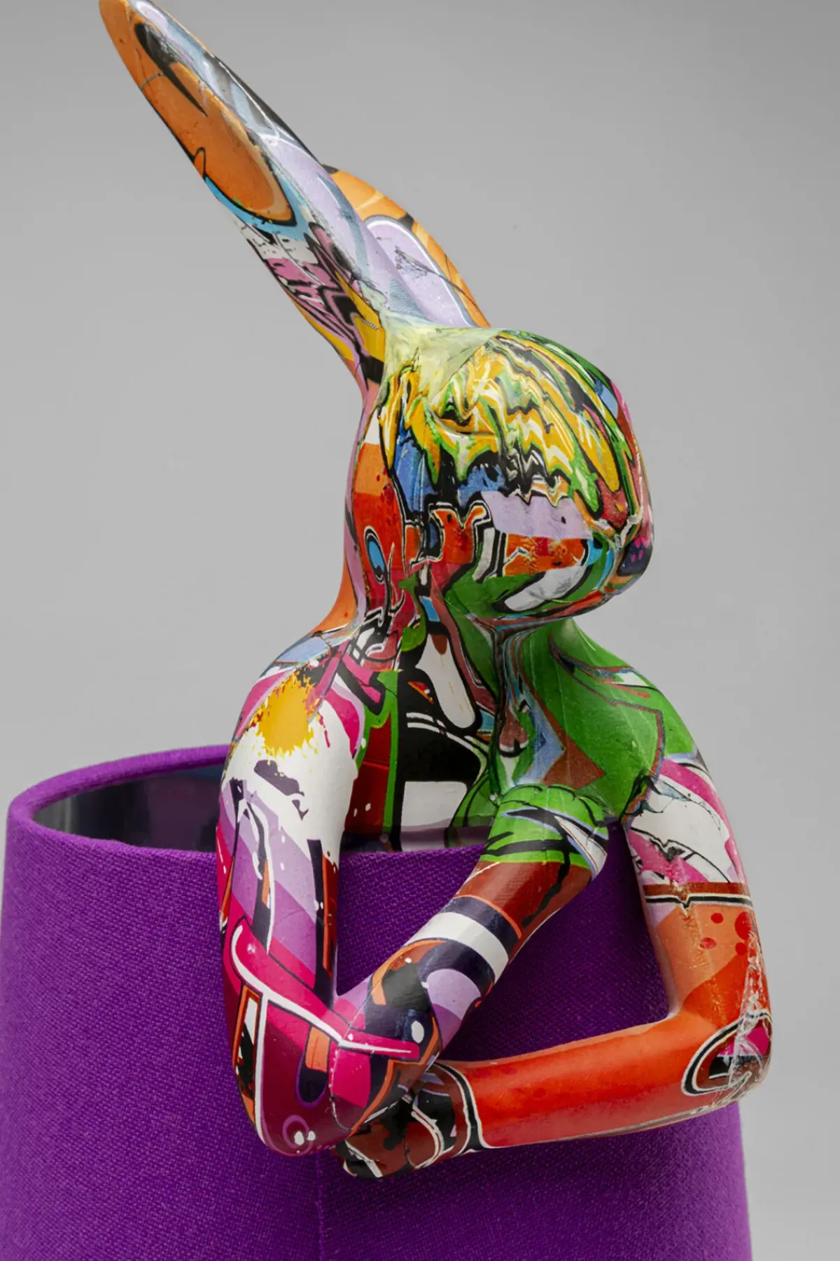 KARE24.se Bordslampa Animal Rabbit - Graffiti/Lila, 50cm - KARE Design Hot