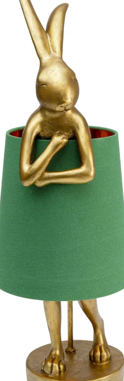 KARE24.se Bordslampa Animal Rabbit - Guld/Grön, 68cm - KARE Design Outlet