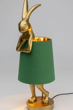 KARE24.se Bordslampa Animal Rabbit - Guld/Grön, 68cm - KARE Design Outlet