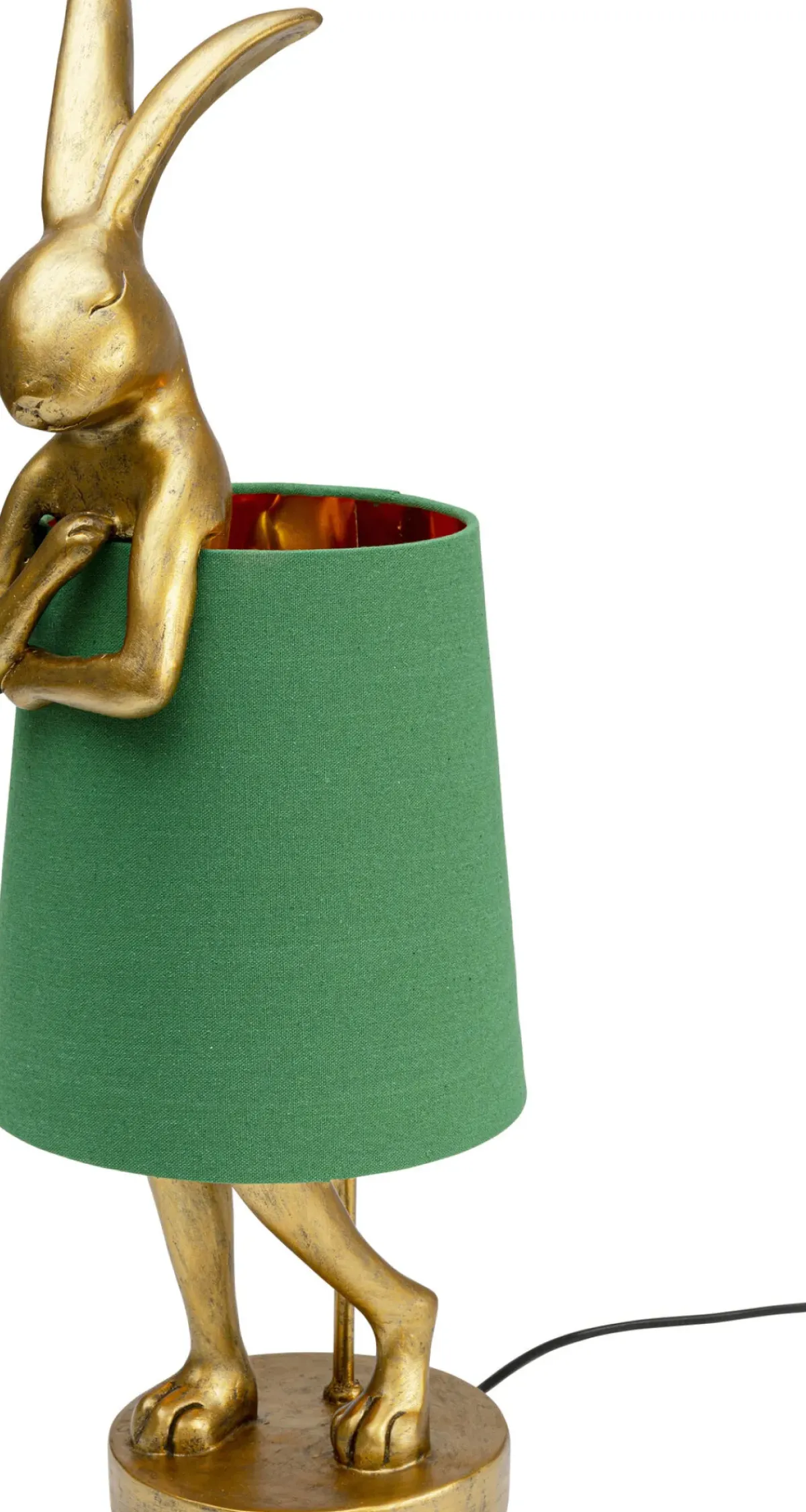 KARE24.se Bordslampa Animal Rabbit - Guld/Grön, 68cm - KARE Design Outlet
