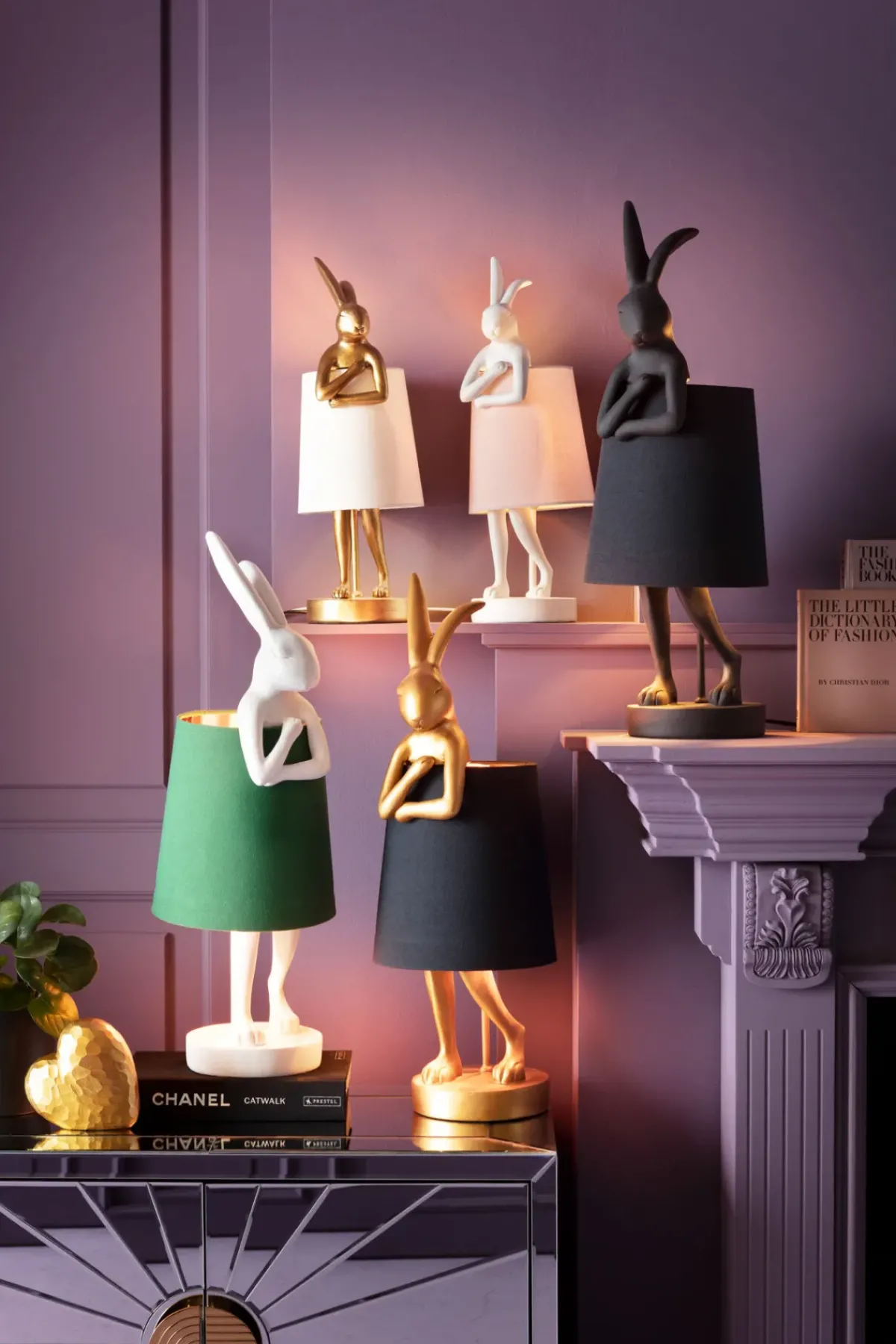 KARE24.se Bordslampa Animal Rabbit - Guld/Vit, 50cm - KARE Design Online