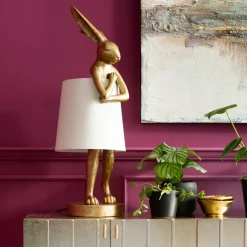 KARE24.se Bordslampa Animal Rabbit - Kanin, Guld 88cm - KARE Design New