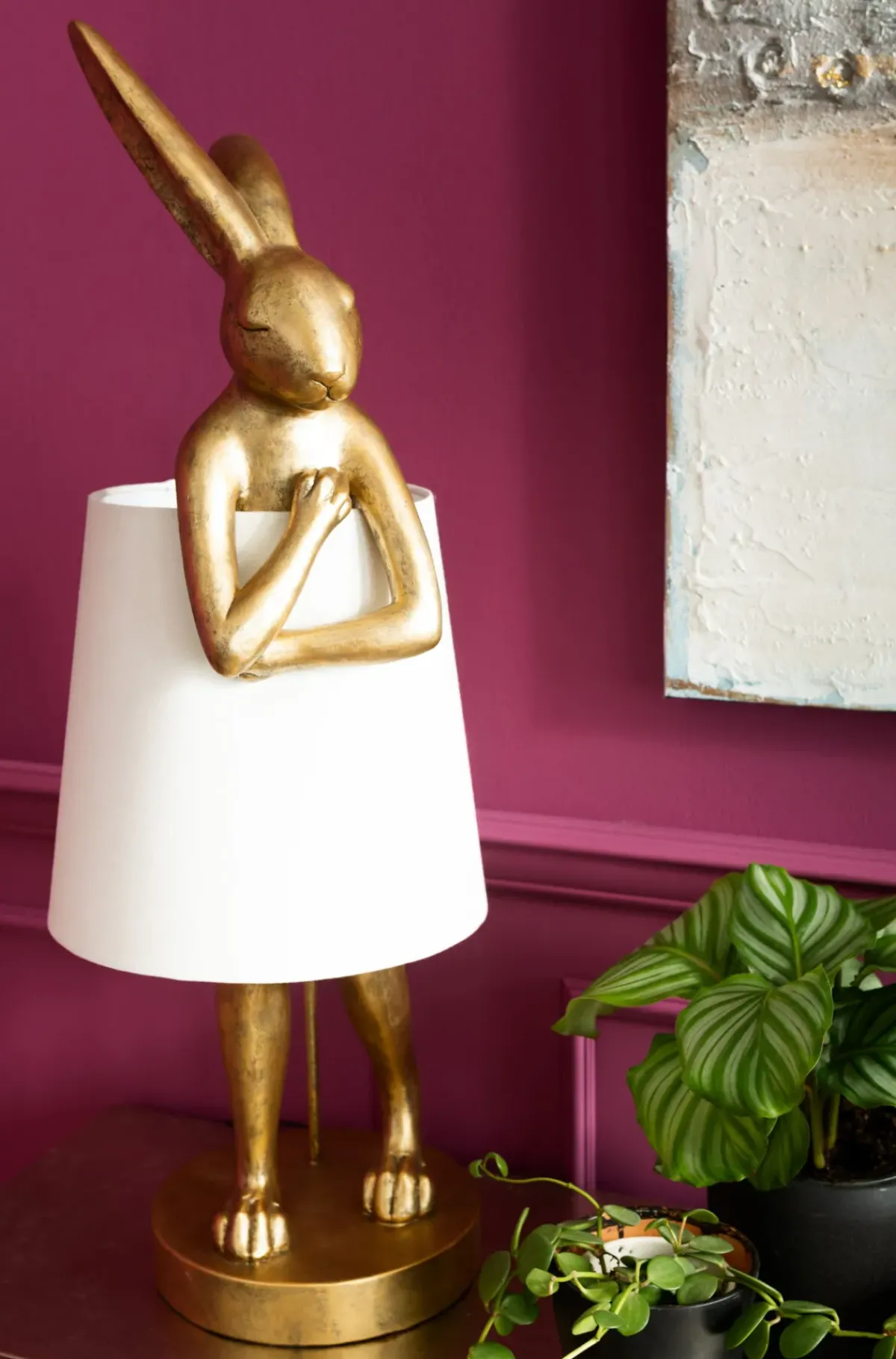 KARE24.se Bordslampa Animal Rabbit - Kanin, Guld 88cm - KARE Design New