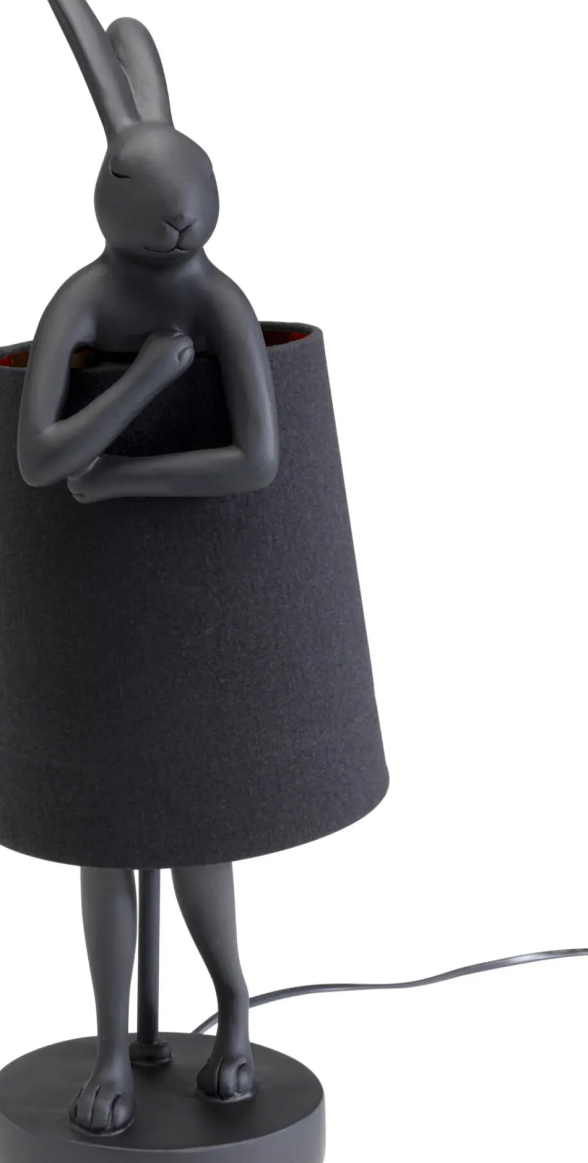 KARE24.se Bordslampa Animal Rabbit - Kanin, Matt Svart, 50cm - KARE Design Online
