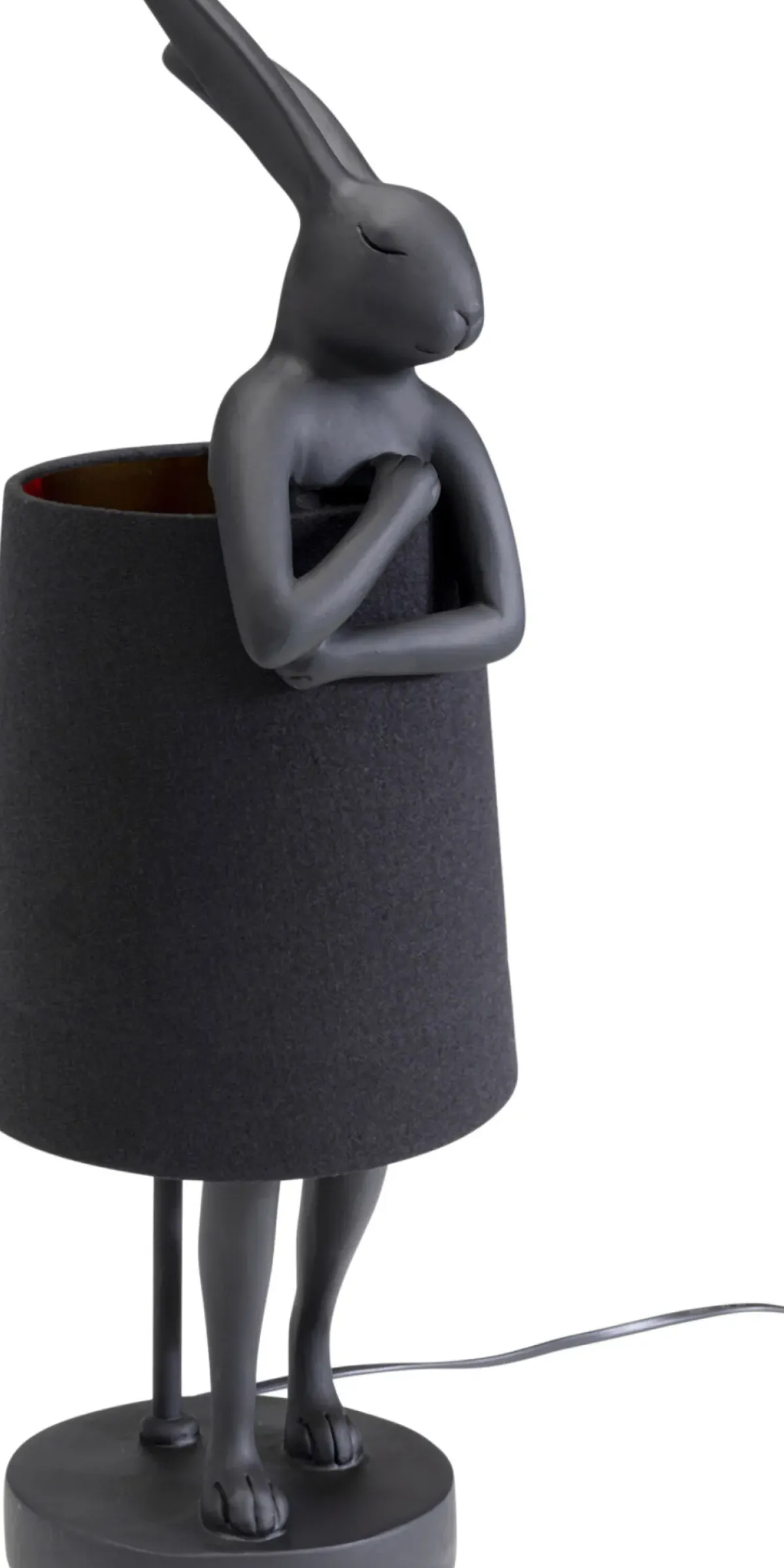 KARE24.se Bordslampa Animal Rabbit - Kanin, Matt Svart, 50cm - KARE Design Online
