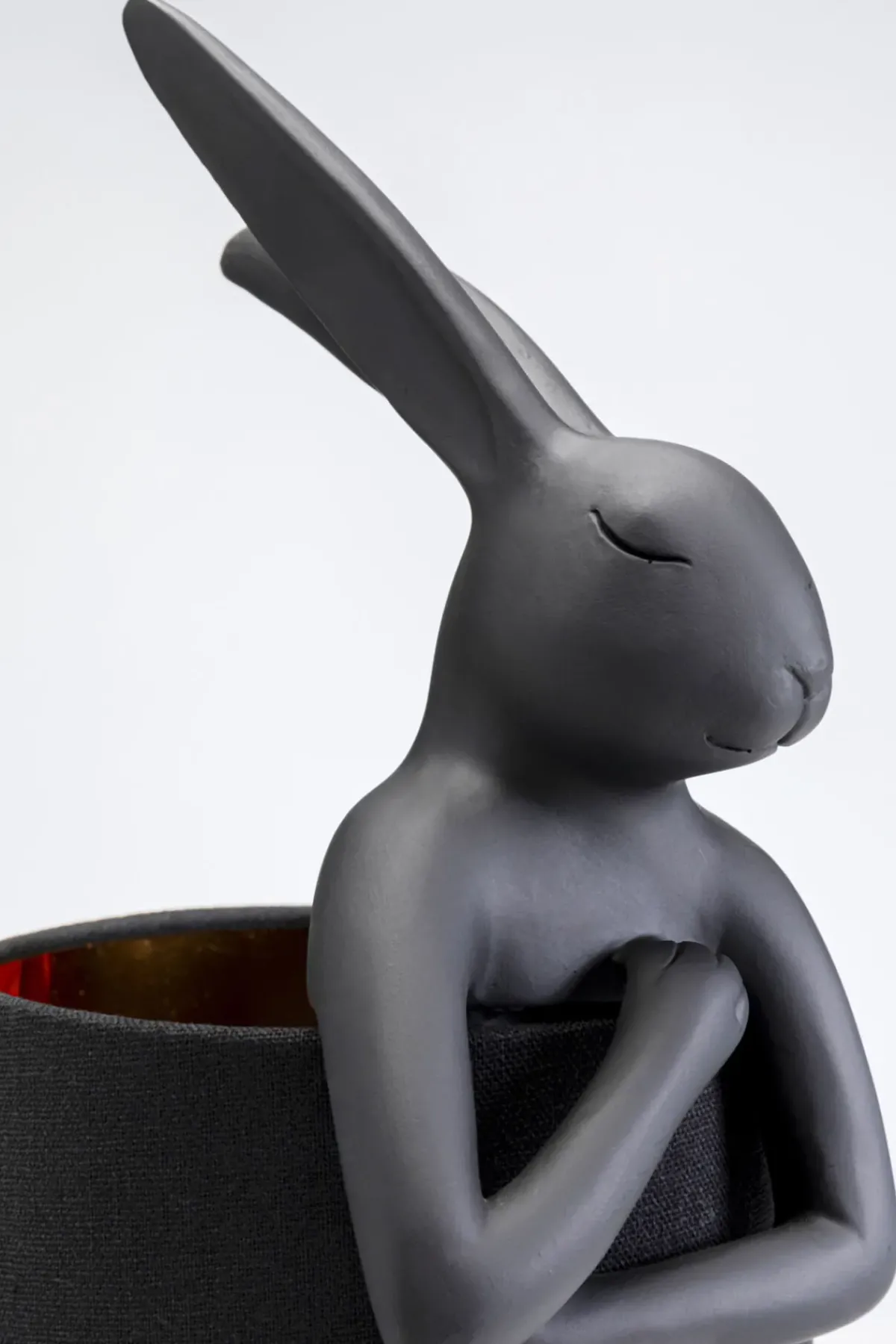 KARE24.se Bordslampa Animal Rabbit - Kanin, Matt Svart, 50cm - KARE Design Online