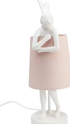 KARE24.se Bordslampa Animal Rabbit - Vit/Rosa, 50cm - KARE Design Best
