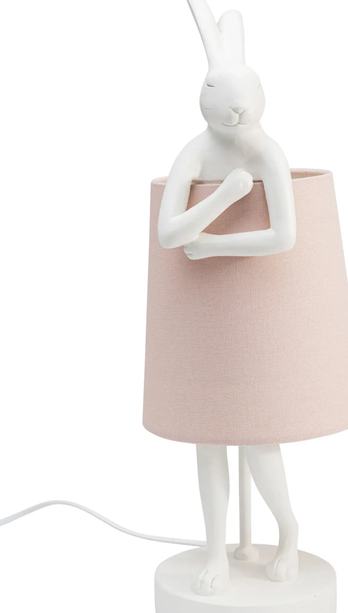KARE24.se Bordslampa Animal Rabbit - Vit/Rosa, 50cm - KARE Design Best