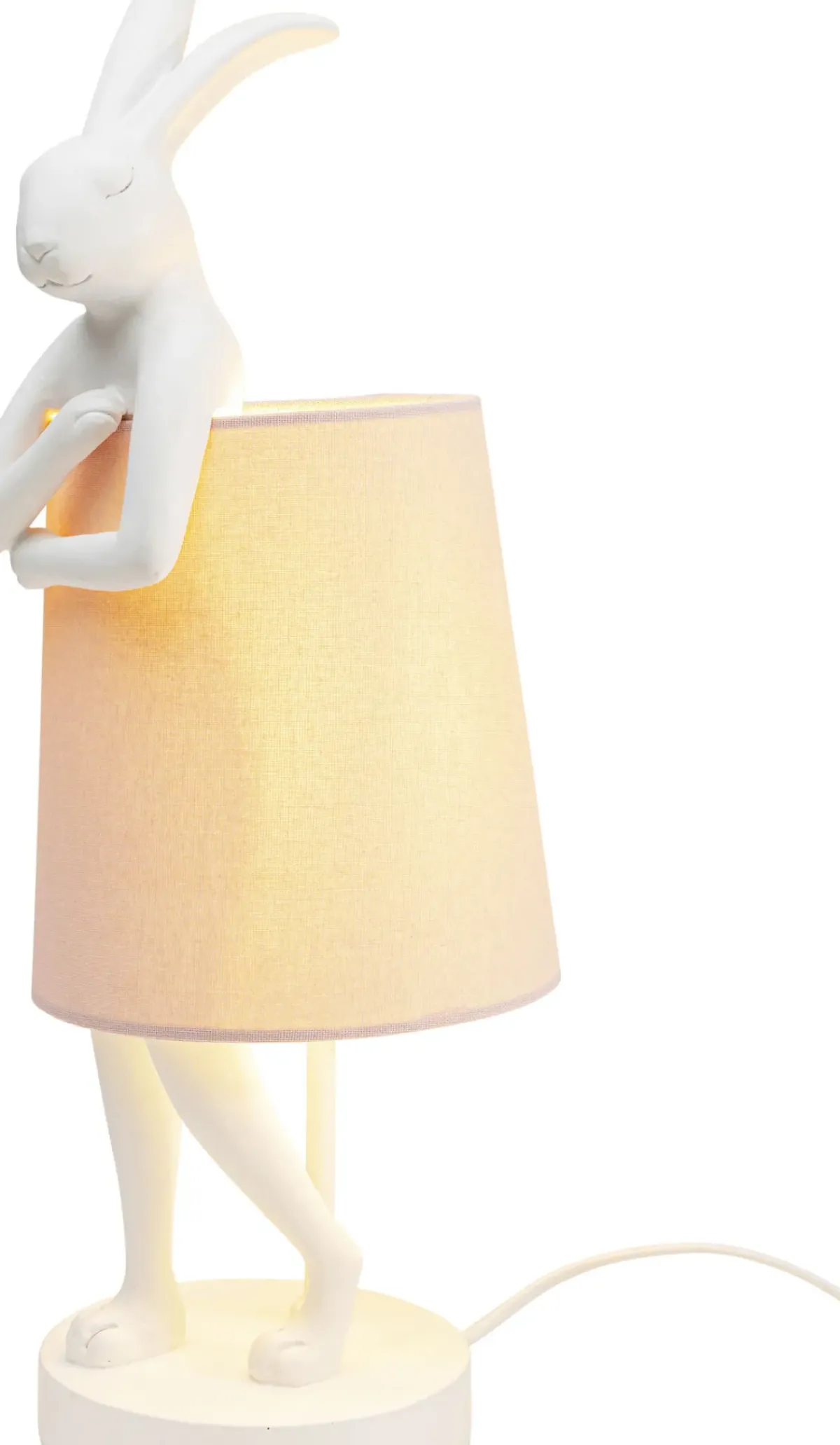KARE24.se Bordslampa Animal Rabbit - Vit/Rosa, 50cm - KARE Design Best