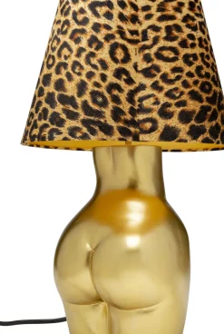 KARE24.se Bordslampa Donna Leo - Guldfärgad Kropp Med Leopardskärm 48cm - KARE Design Online