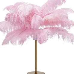 KARE24.se Bordslampa Feather Palm - Rosa, 60cm - KARE Design Clearance
