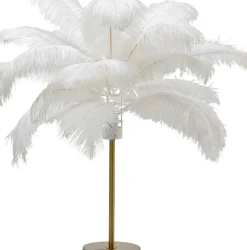 KARE24.se Bordslampa Feather Palm - Vit, 60cm - KARE Design Outlet