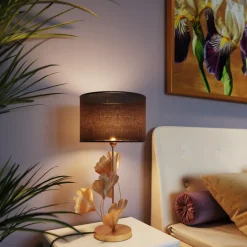 KARE24.se Bordslampa Flores - Guld/Svart, 61,5cm - KARE Design Sale