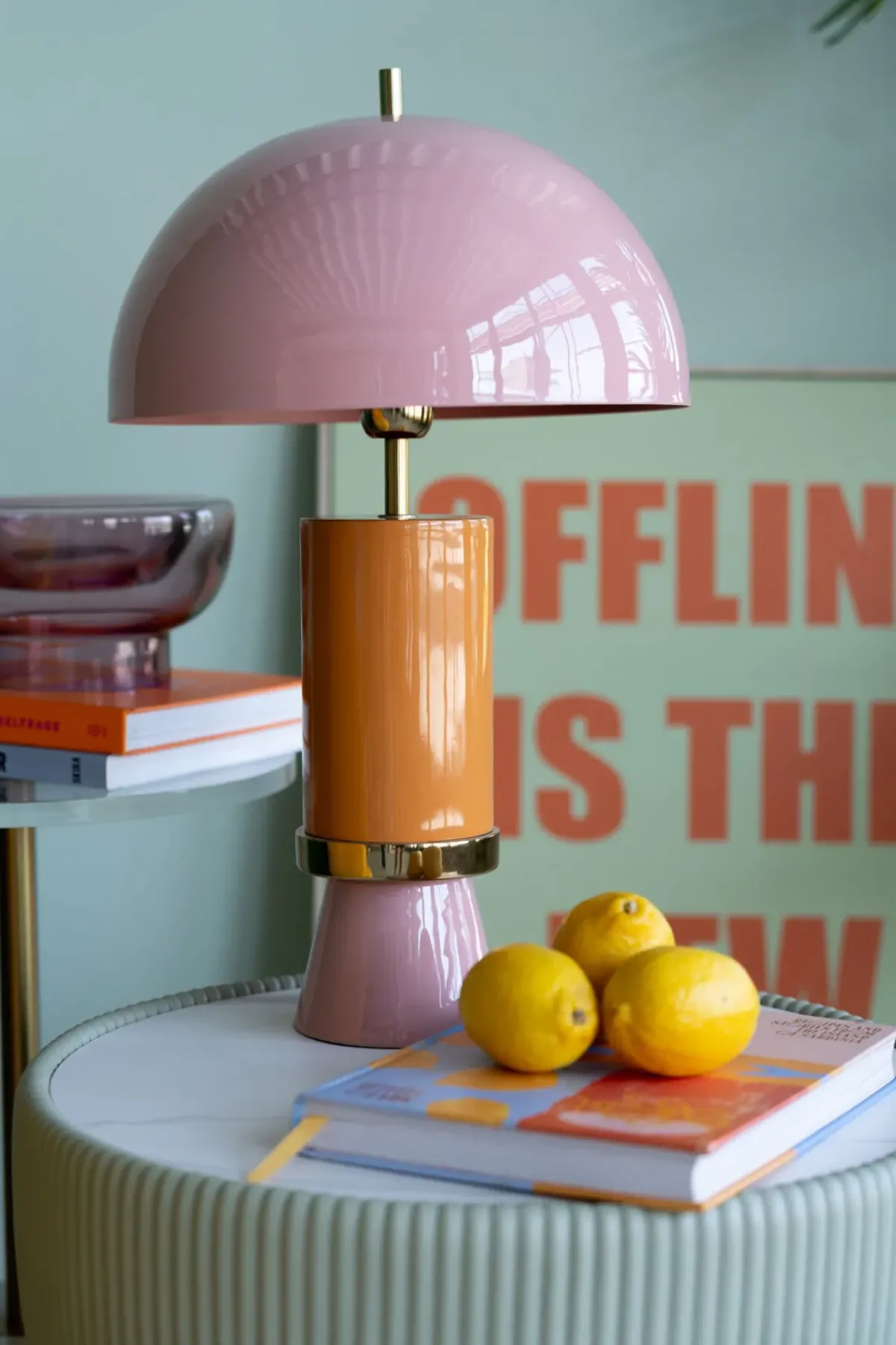 KARE24.se Bordslampa Josy - Rosa, 51cm - KARE Design Sale