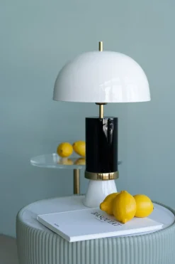 KARE24.se Bordslampa Josy - Svart/Vit, 51cm - KARE Design Clearance
