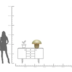 KARE24.se Bordslampa Mushroom - Ljusgrön, 44cm - KARE Design Outlet