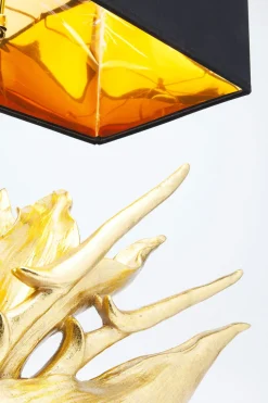 KARE24.se Bordslampa Tropical Flower - Rektangulär Guld/ Svart Skärm - KARE Design Best