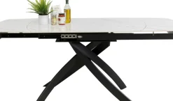 KARE24.se Bord Twist Onyx - Förlängningsbart, 120(30+30)x90cm - KARE Design Best