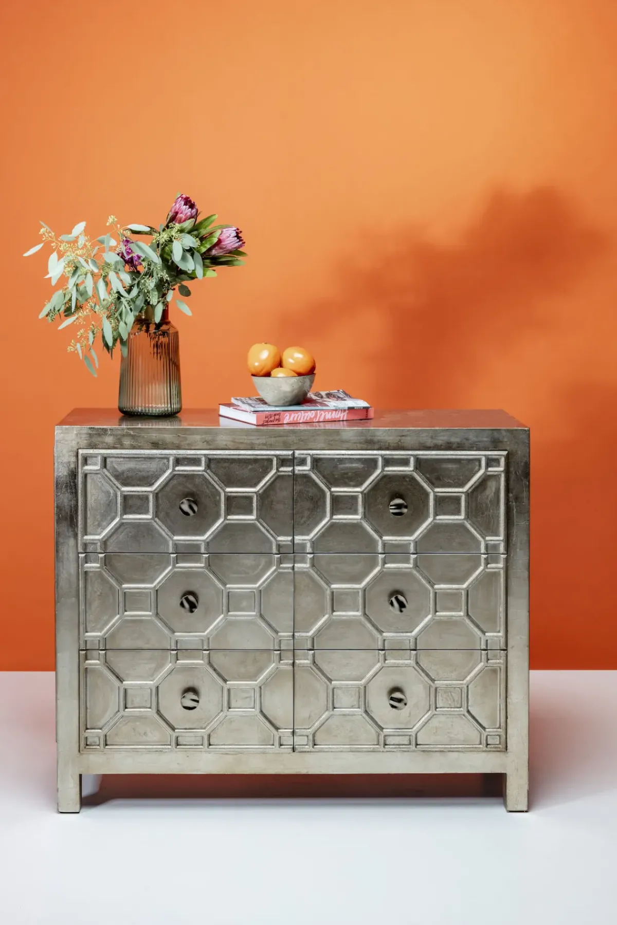 KARE24.se Byrå Alhambra - Matt Silverfinish, 6 Lådor - KARE Design Hot