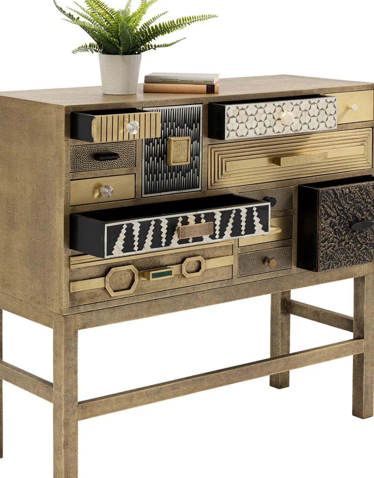 KARE24.se Byrå Chalet - Guld, 13 lådor - KARE Design